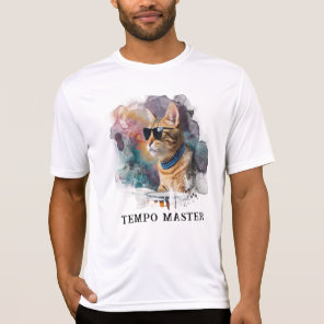*~* Cool Cat DRUM Player Hip  AP91 Percussionist  T-Shirt