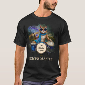 *~* Cool Cat DRUMMER AP91 Percussionist Hip T-Shirt