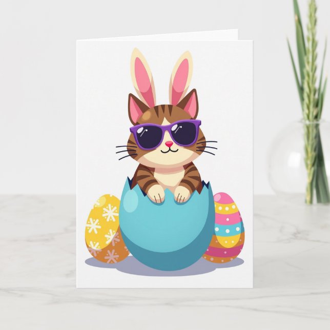 Cool Cat Egg Surprise Card (Front)