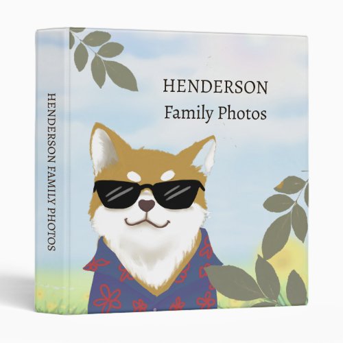 Cool Cat Family Album Photo 3 Ring Binder