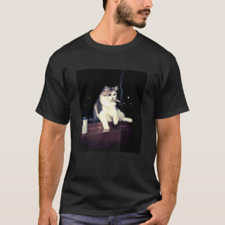 Cool Cat Fun Night Cat Lovers Humor T-Shirt