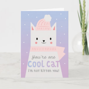 Cool Cat Funny Birthday Card