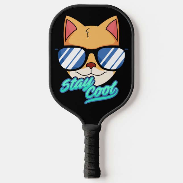 COOL CAT FUNNY PICKLEBALL PADDLES (Front)