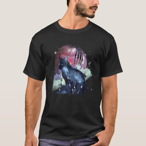 Cool Cat Galaxy Space Occupy The Planet Of Cats T_Shirt