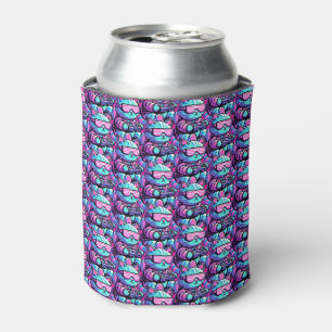 Cool Cat Gamer Can Cooler