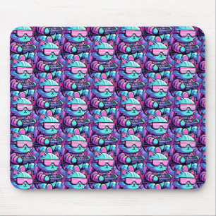 Cool Cat Gamer Mouse Pad