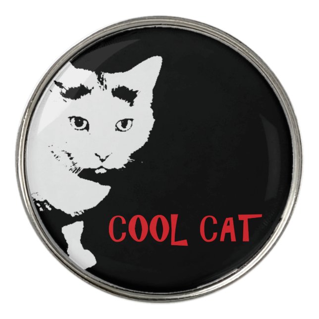 COOL CAT GOLF BALL MARKER (Front)