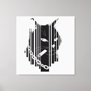 Cool cat graphic design Artwork Canvas Print
