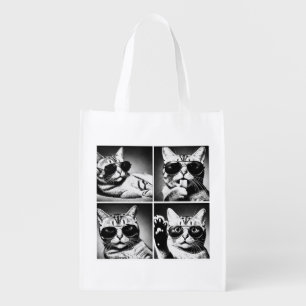  Cool cat Grocery Bag