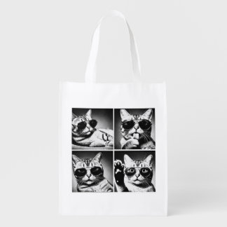 Cool cat Grocery Bag