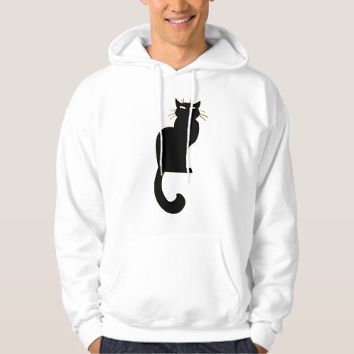 Cool Cat Hoodie Black Cat Hooded Sweatshirt