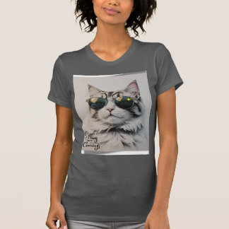 Cool Cat in Shades – Good Things Are Coming  T-Shirt