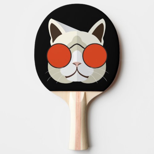 Cool Cat in Sunglasses Ping_Pong Paddle