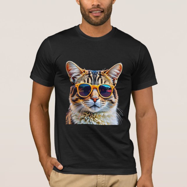 Cool Cat in Sunglasses  T-Shirt (Front)