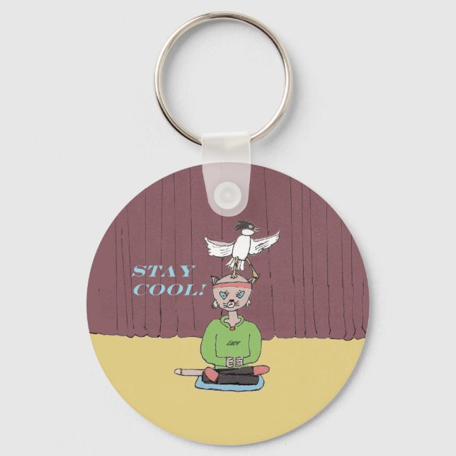 Cool Cat! Keychain (Front)