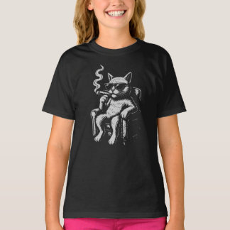 Cool Cat Lounger with Cigar T-Shirt