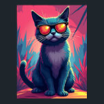 Cool Cat Meme – Deal With It Sunglasses Pop Art Poster<br><div class="desc">This artwork captures the effortless cool of a cat in "Deal With It" sunglasses, blending classic pop art style with modern internet culture. It's a statement piece that celebrates the iconic meme aesthetic with bold colors and a sleek design. More than just a poster, it's a conversation starter that brings...</div>