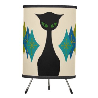 Cool Cat Mid Century Modern Retro Tripod Lamp