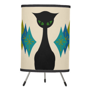 Cool Cat Mid Century Modern Retro Tripod Lamp