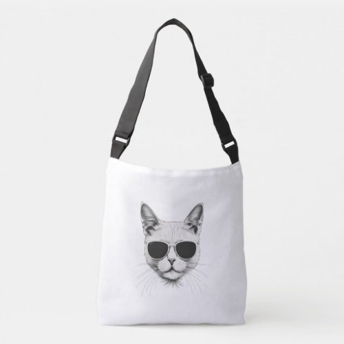 Cool Cat Minimalist Tote Bag