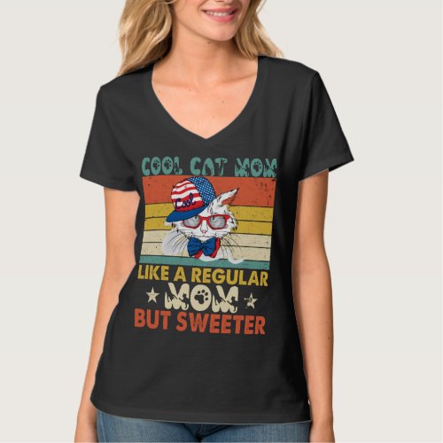 Cool Cat Mom Funny Cat Mama Definition Cat Mother T_Shirt