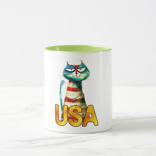 Cool Cat Mug (Center)