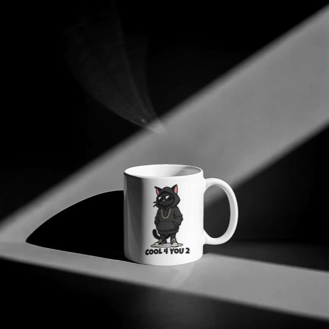 Cool Cat mug– Funny Streetwear Cat Design "Cool Coffee Mug (Creator Uploaded)