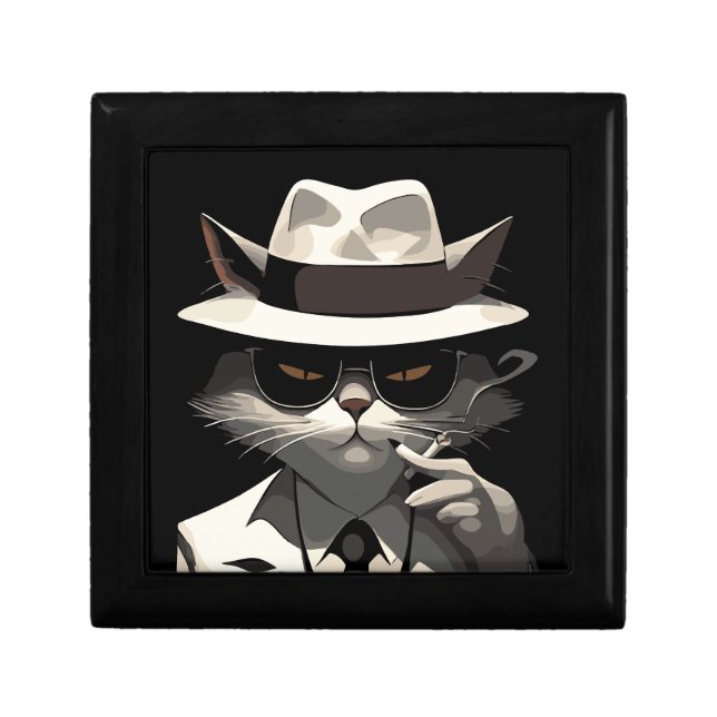 Cool Cat Noir: Suave and Mysterious Feline Gift Box (Front)