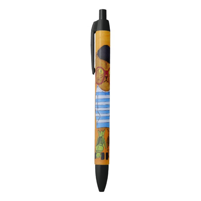 Cool Cat On Roller Skates Pen! Pen (Top (Vertical))