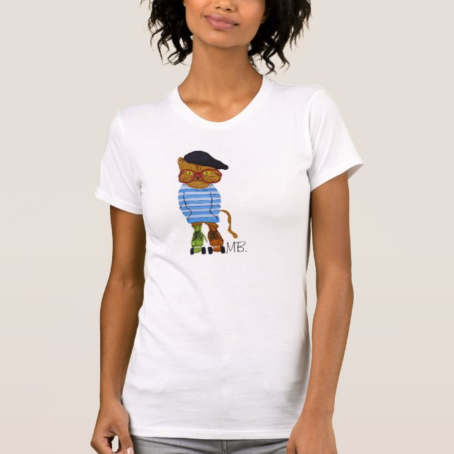 Cool Cat On Roller Skates T-Shirt! T-Shirt (Front)