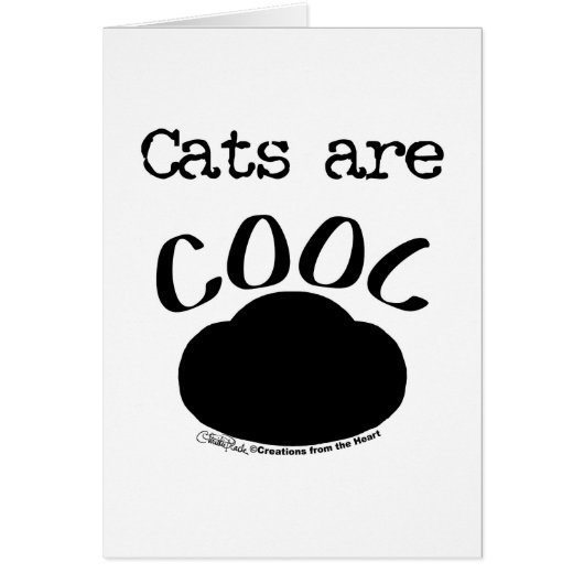 Cool Cat-Paw Print Cards (Front)