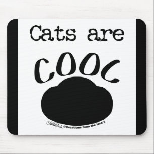 Cool Cat-Paw Print Mouse Pad