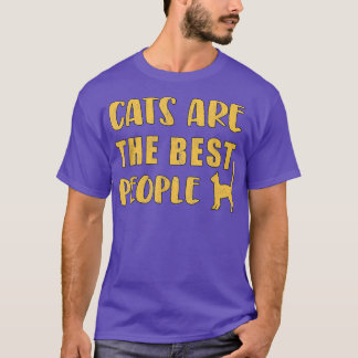 Cool Cat paw Saying The best People T-Shirt