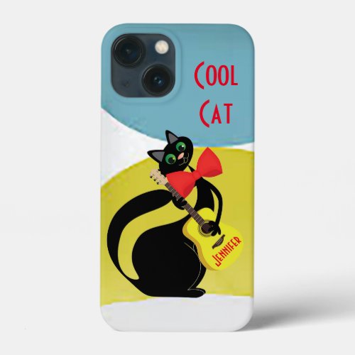 Cool Cat Personalize iPhone Case