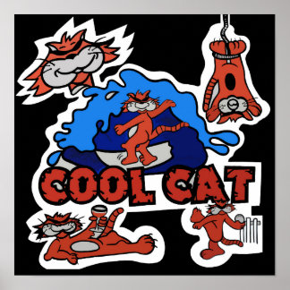 Cool Cat Poster