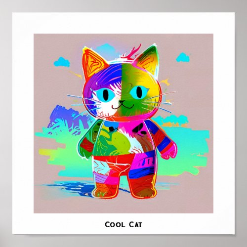 Cool cat poster