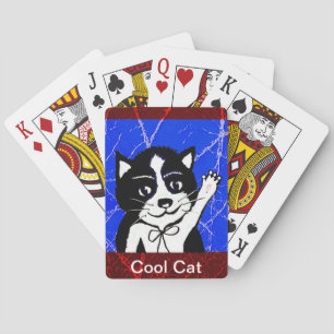 Cool Cat Print,  Poker Cards