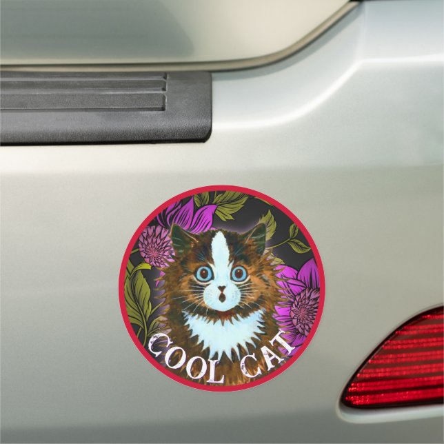 COOL CAT SURPRISE CAR MAGNET (In Situ)