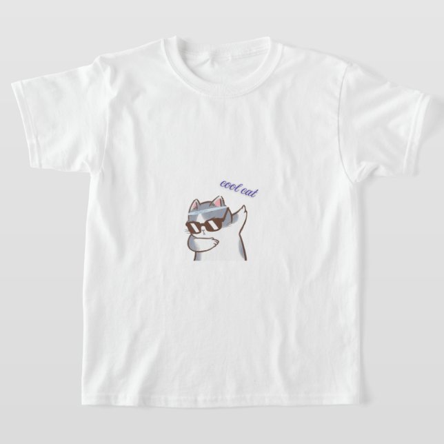cool cat T-Shirt (Laydown)