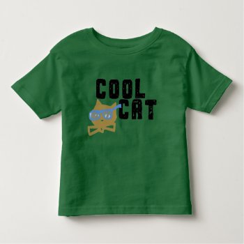 Cool Cat Toddler T-shirt by lapsan at Zazzle