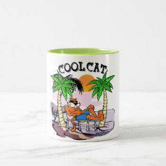 Cool Cat Two-Tone Coffee Mug