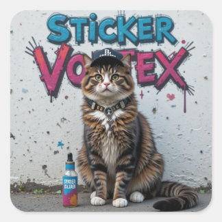 Cool Cat Urban Street Art Sticker – Sticker Vortex