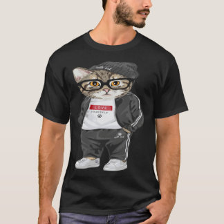 Cool Cat Urban Style Cute Cats T-Shirt