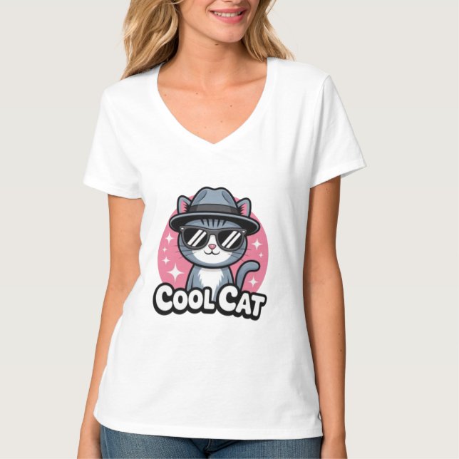 Cool Cat Vibes T-Shirt (Front)