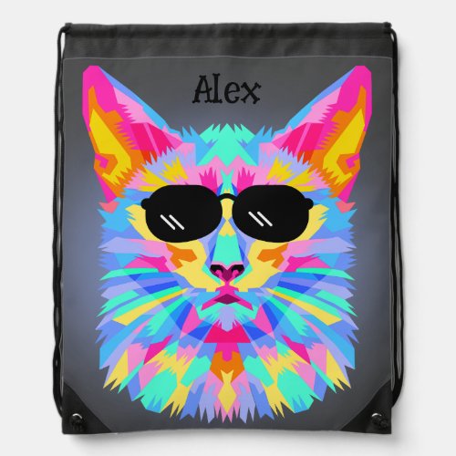 Cool cat with sun glasses tote bag