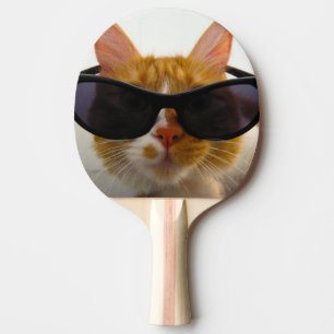 Cool Cat With Sunglasses Ping Pong Paddle