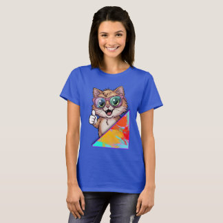 Cool Cat with Sunglasses – Retro Fun Vibes T-Shirt