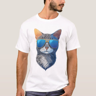 Cool Cat with Sunglasses T-Shirt