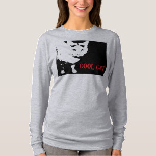 COOL CAT WOMAN'S BASIC LONG SLEEVE SHIRT