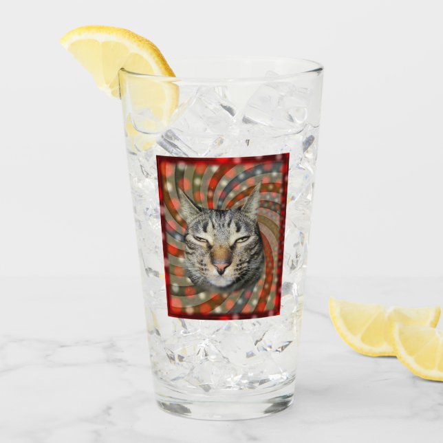 Cool Cat – YOU CAPTION Your Glass! Glass (Front Ice)